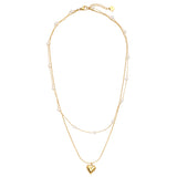 Halskette "Pearl Heart Layers"