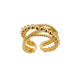 Ring "Crossed Lines"