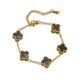 Armband "Midnight Clover"